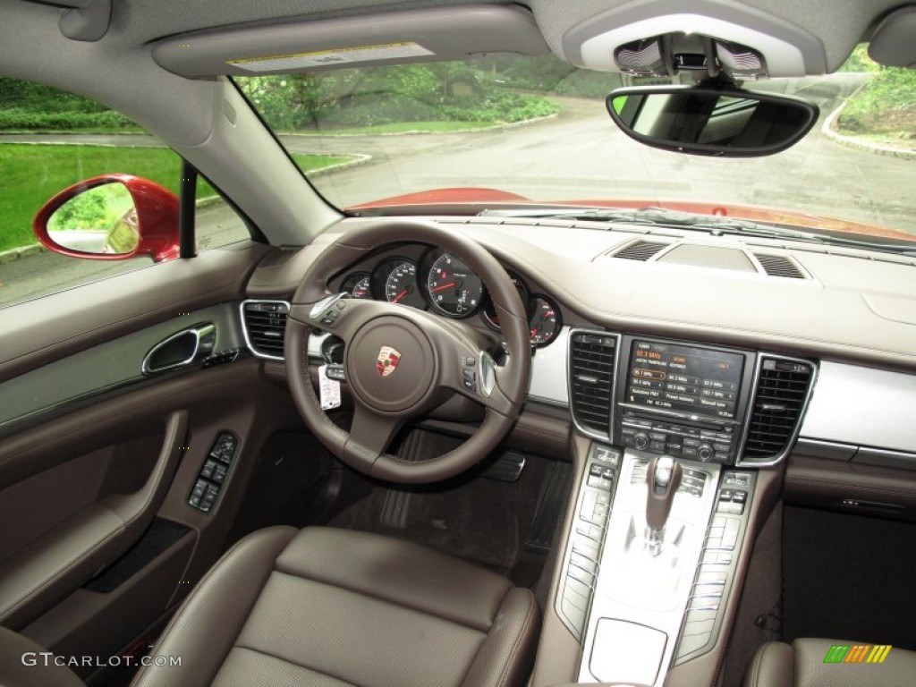 2012 Porsche Panamera 4 Espresso Dashboard Photo #66636629