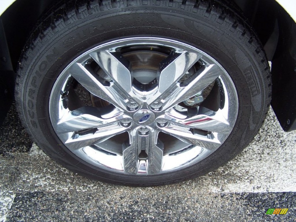 2012 Edge Limited EcoBoost - White Platinum Metallic Tri-Coat / Medium Light Stone photo #4