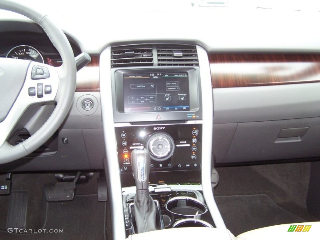 2012 Edge Limited EcoBoost - White Platinum Metallic Tri-Coat / Medium Light Stone photo #8