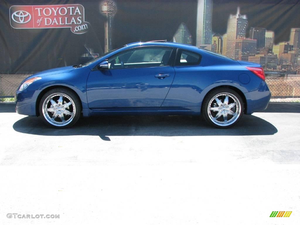 2008 Altima 3.5 SE Coupe - Azure Blue Metallic / Charcoal photo #1