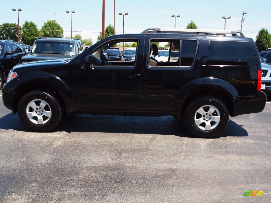 2008 Pathfinder S 4x4 - Super Black / Graphite photo #1