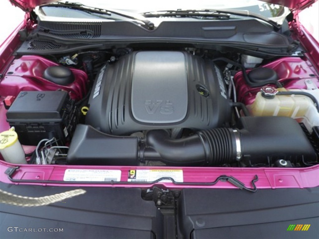 2010 Dodge Challenger R/T Classic Furious Fuchsia Edition 5.7 Liter HEMI OHV 16-Valve MDS VVT V8 Engine Photo #66640943
