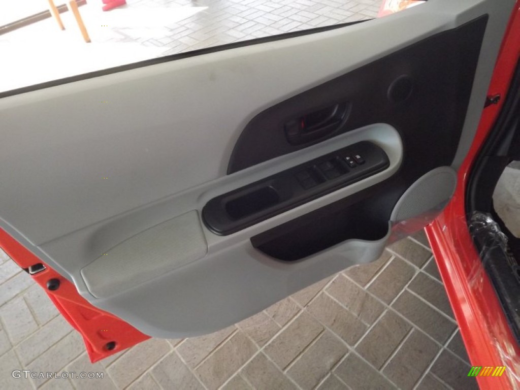 2012 Toyota Prius c Hybrid One Gray Door Panel Photo #66642506