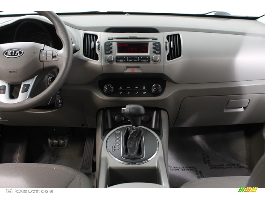 2011 Kia Sportage LX Alpine Gray Dashboard Photo #66642644