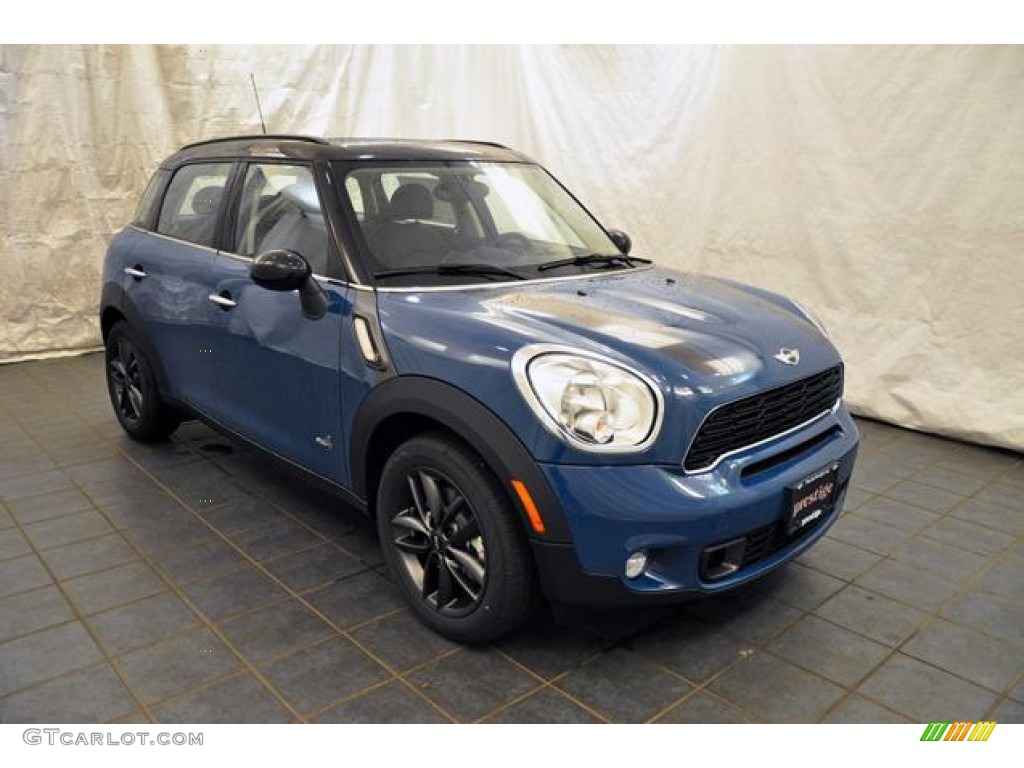 Surf Blue 2012 Mini Cooper S Countryman All4 AWD Exterior Photo #66642800