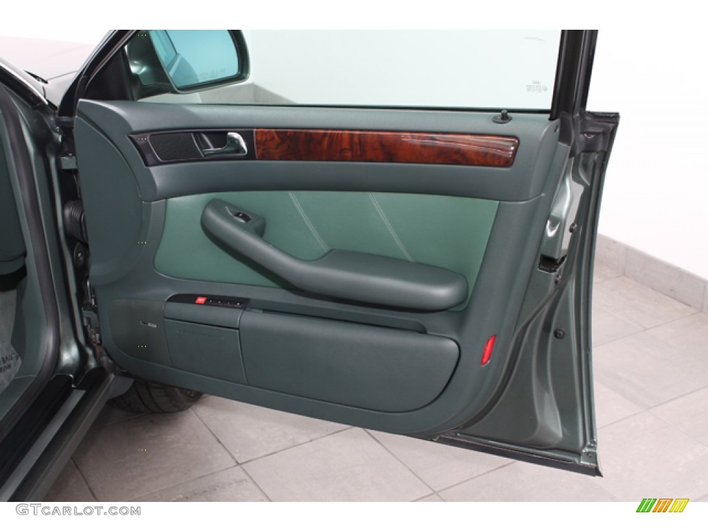 2001 Audi Allroad 2.7T quattro Avant Fern Green/Desert Grass Door Panel Photo #66643265
