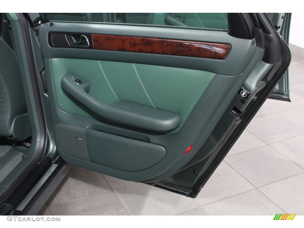 2001 Audi Allroad 2.7T quattro Avant Fern Green/Desert Grass Door Panel Photo #66643280