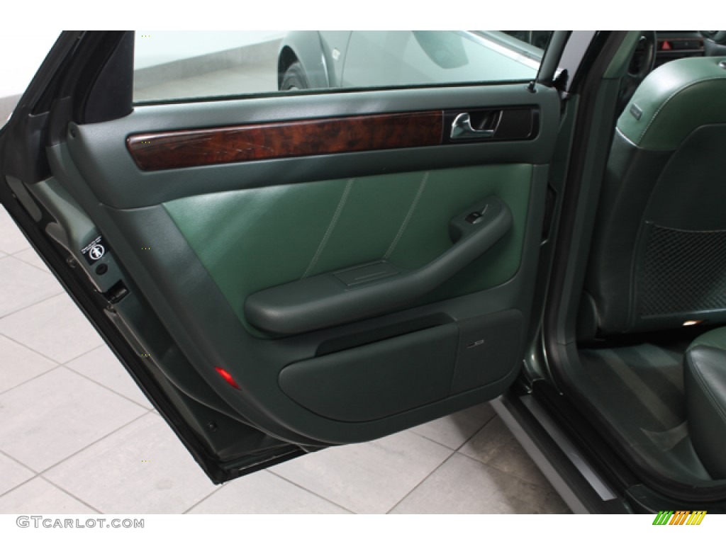 2001 Audi Allroad 2.7T quattro Avant Fern Green/Desert Grass Door Panel Photo #66643289