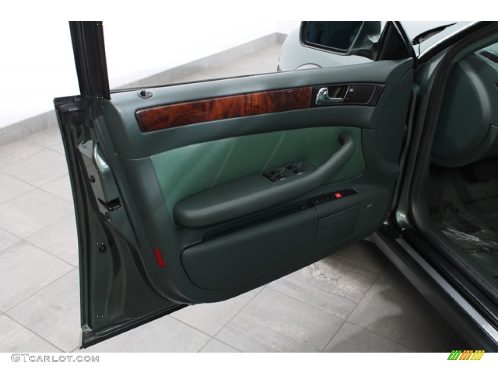 2001 Audi Allroad 2.7T quattro Avant Fern Green/Desert Grass Door Panel Photo #66643298