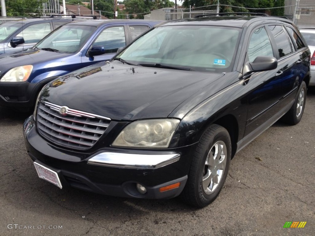 2004 Pacifica AWD - Brilliant Black Crystal Pearl / Deep Jade/Light Taupe photo #1