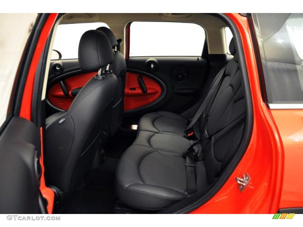Carbon Black Interior 2012 Mini Cooper S Countryman All4 AWD Photo #66644348