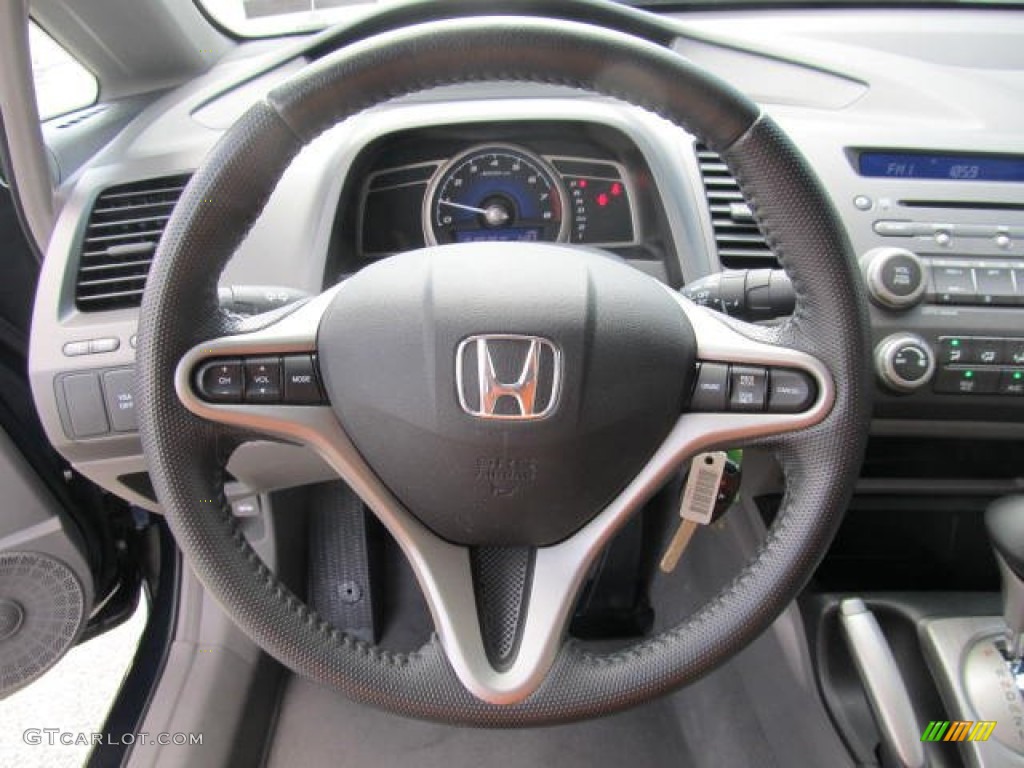 2011 Honda Civic EX-L Sedan Gray Steering Wheel Photo #66645496