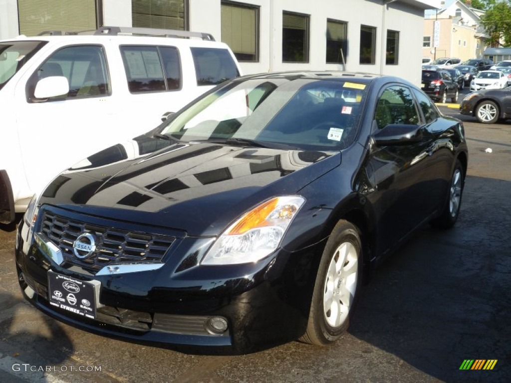 2009 Altima 2.5 S Coupe - Super Black / Charcoal photo #3