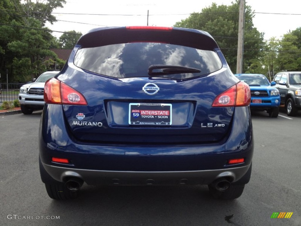 2009 Murano LE AWD - Deep Sapphire Metallic / Black photo #6