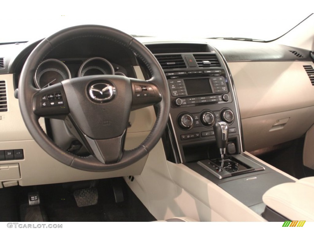 2011 Mazda CX-9 Touring AWD Sand Dashboard Photo #66648161