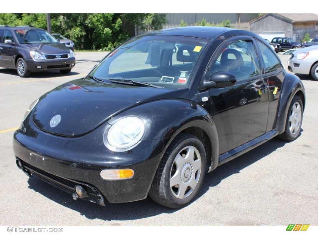 2001 New Beetle GLS 1.8T Coupe - Black / Black photo #1