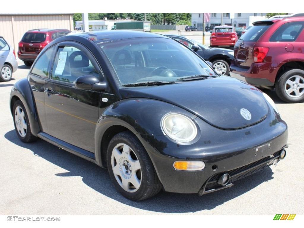 2001 New Beetle GLS 1.8T Coupe - Black / Black photo #11