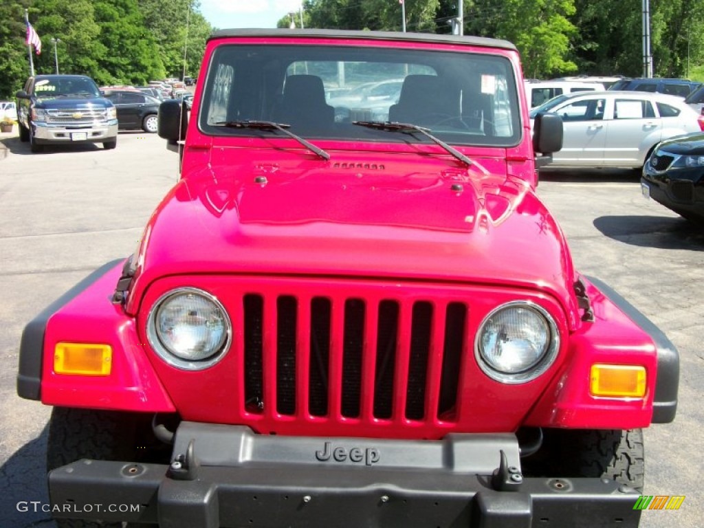 2006 Wrangler SE 4x4 - Flame Red / Dark Slate Gray photo #15