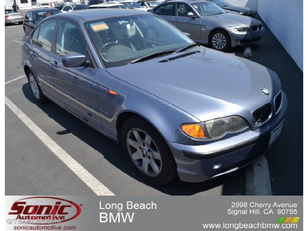 2003 3 Series 325i Sedan - Steel Blue Metallic / Black photo #1