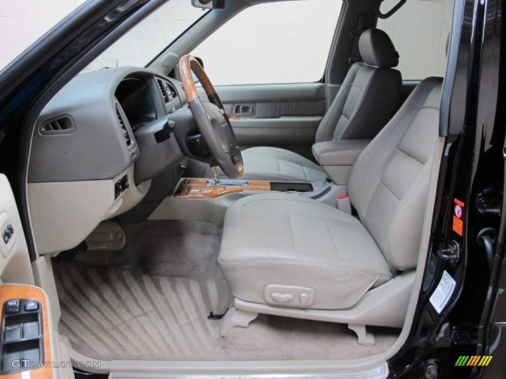 2001 QX4 4x4 - Black Obsidian / Stone Beige photo #17