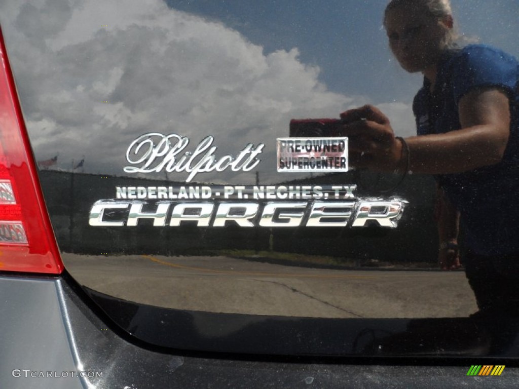 2008 Charger SRT-8 - Brilliant Black Crystal Pearl / Dark Slate Gray photo #23