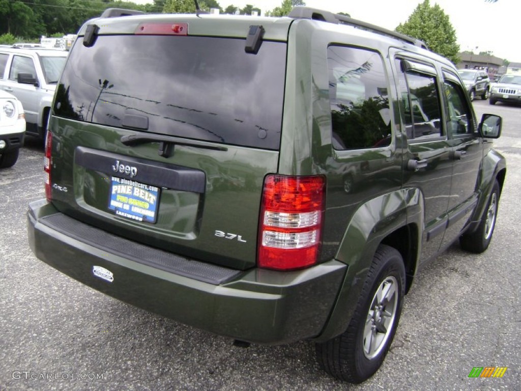 2008 Liberty Sport 4x4 - Jeep Green Metallic / Pastel Slate Gray photo #4