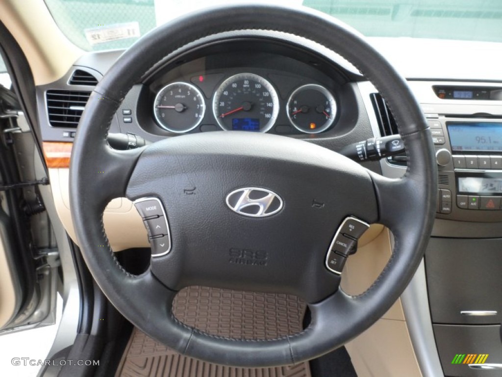 2009 Hyundai Sonata Limited V6 Steering Wheel Photos