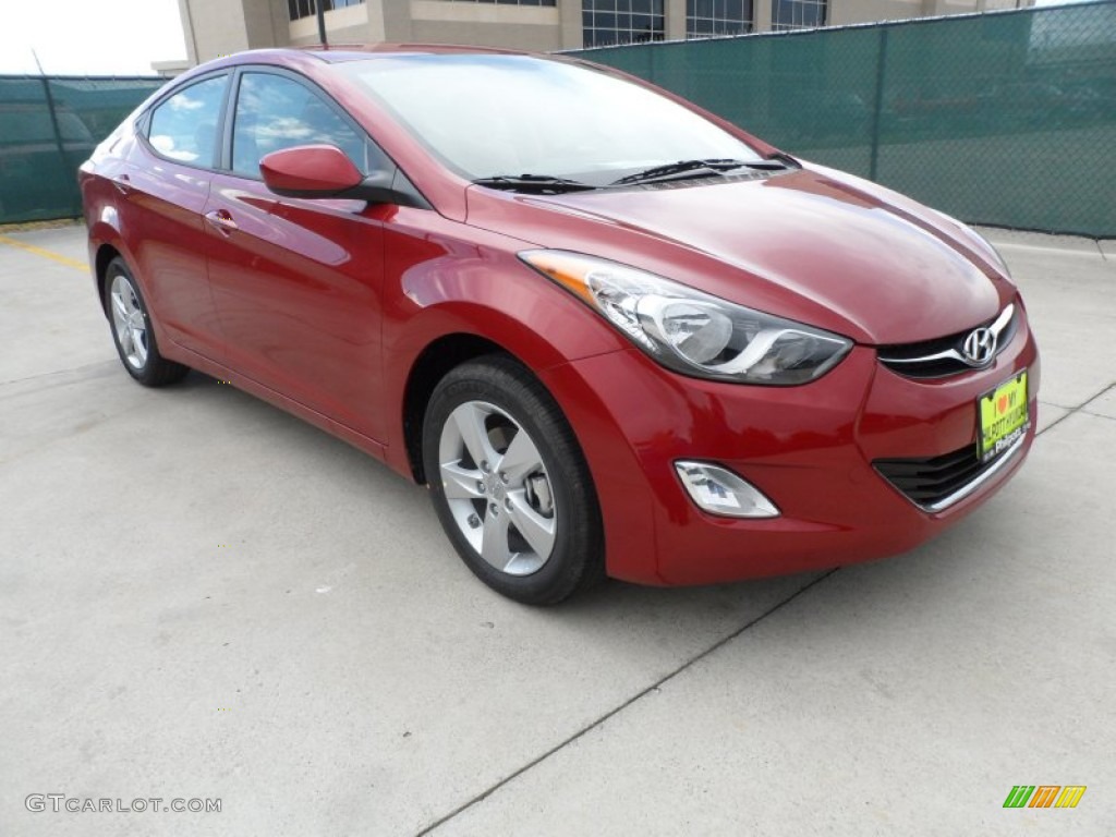 2013 Elantra GLS - Red Allure / Beige photo #1