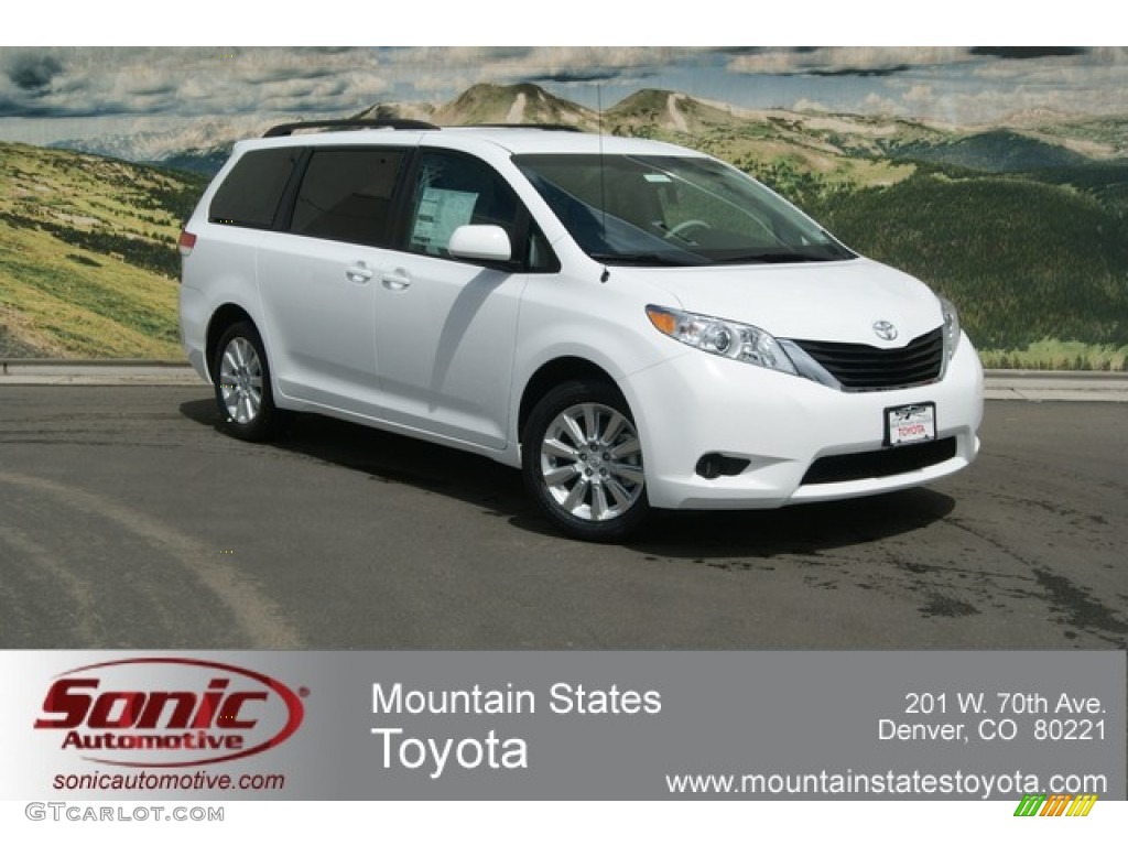 Super White Toyota Sienna