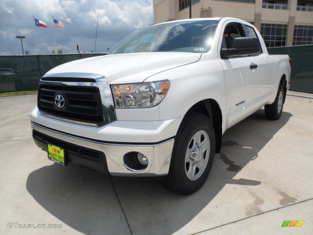 2012 Tundra Double Cab - Super White / Graphite photo #7