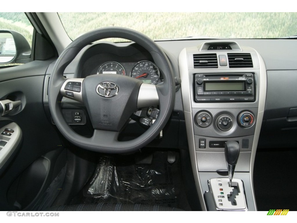 2012 Toyota Corolla S Dark Charcoal Dashboard Photo #66655344