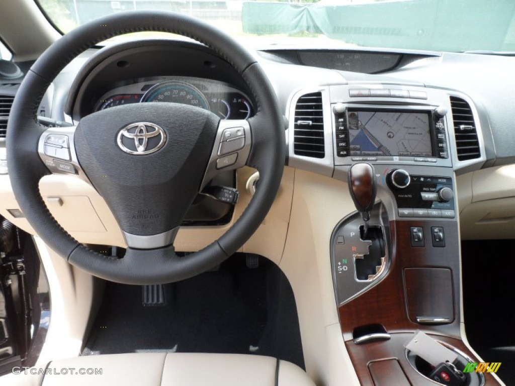 2012 Toyota Venza Limited Ivory Dashboard Photo #66656312
