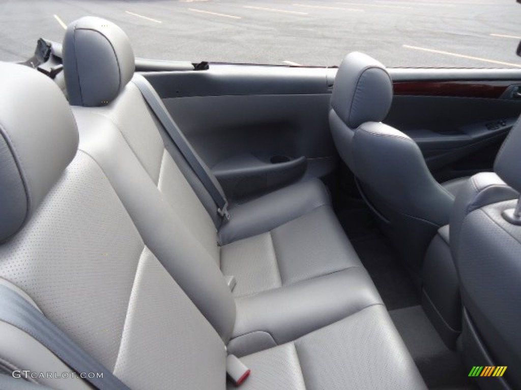 Dark Stone Interior 2005 Toyota Solara SLE V6 Convertible Photo #66657023