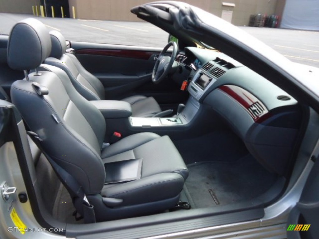 Dark Stone Interior 2005 Toyota Solara SLE V6 Convertible Photo #66657032