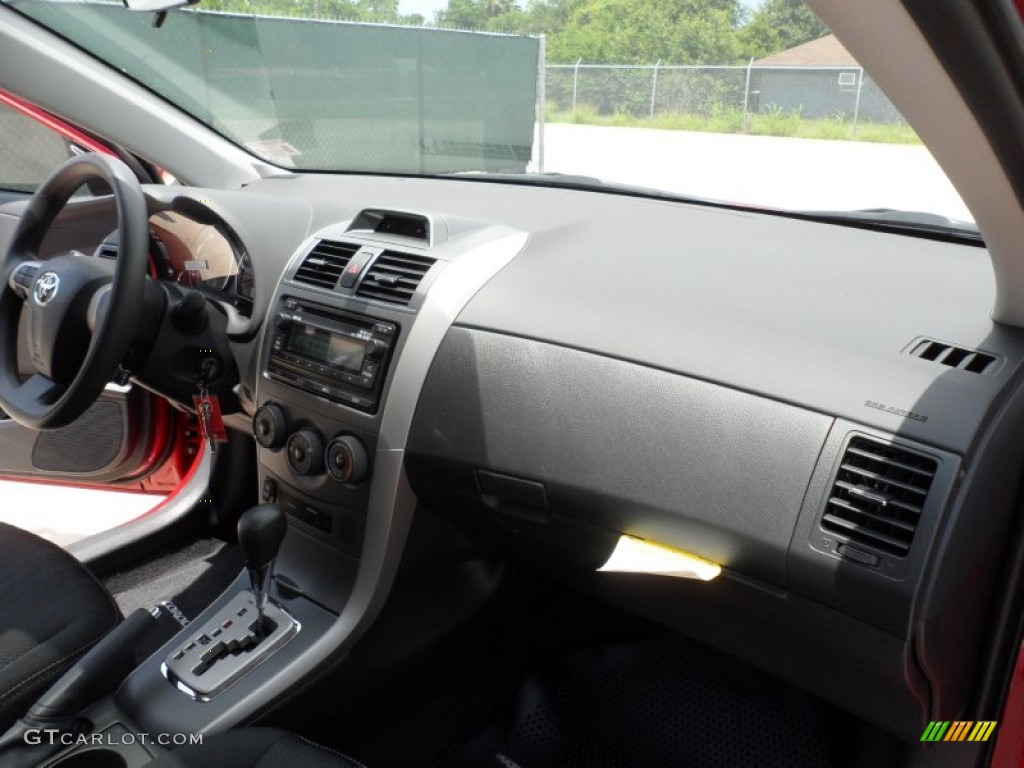 2012 Toyota Corolla S Dark Charcoal Dashboard Photo #66657380