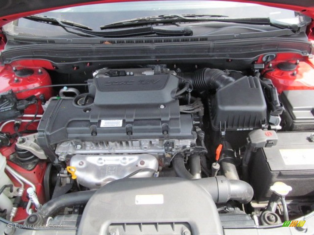 2009 Elantra Touring - Chilipepper Red / Black photo #10