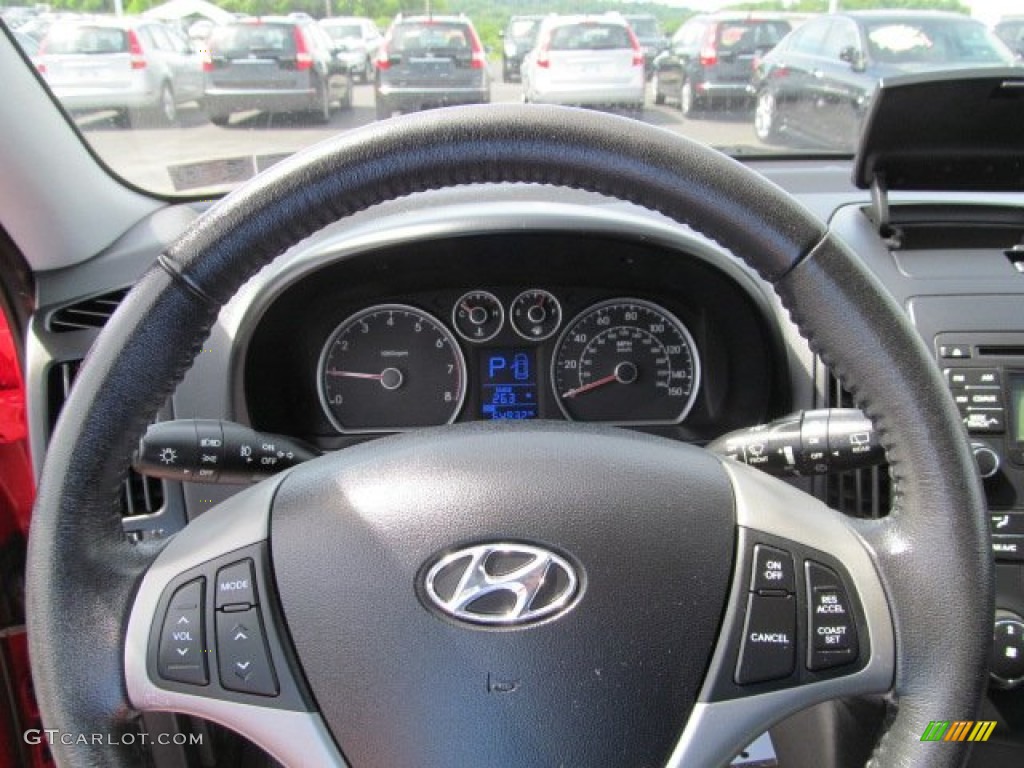 2009 Elantra Touring - Chilipepper Red / Black photo #20