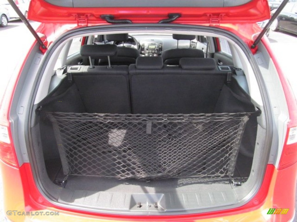 2009 Elantra Touring - Chilipepper Red / Black photo #22