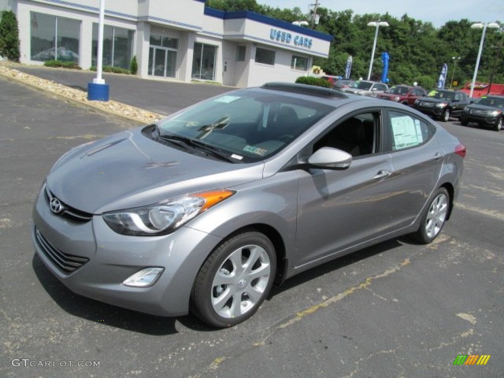 2013 Elantra Limited - Titanium Gray Metallic / Black photo #4