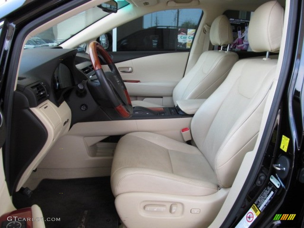 2010 RX 350 - Obsidian Black / Parchment/Brown Walnut photo #2