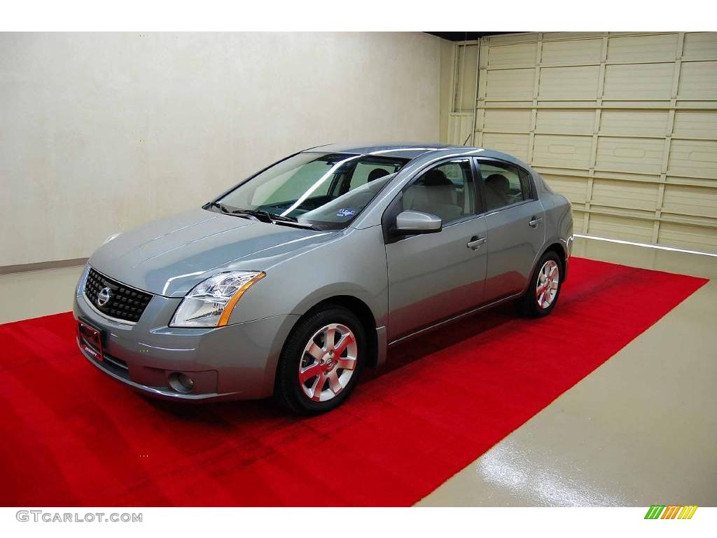 2008 Sentra 2.0 S - Magnetic Gray / Charcoal/Steel photo #3