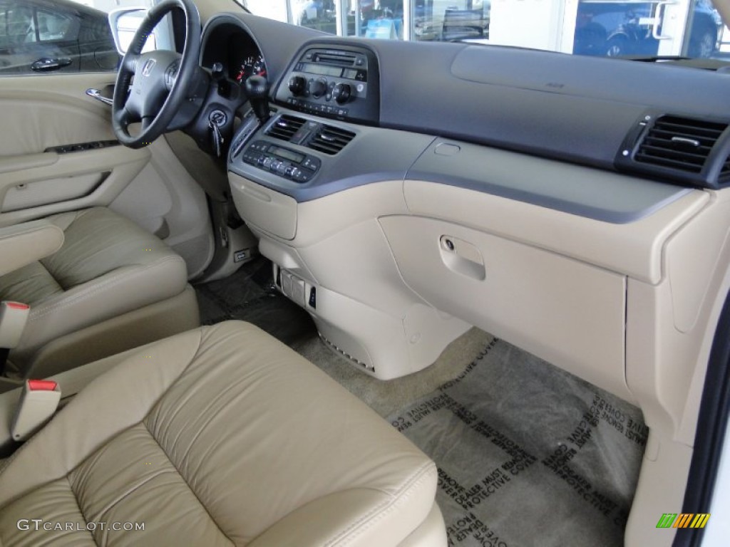2010 Honda Odyssey EX-L Beige Dashboard Photo #66661199