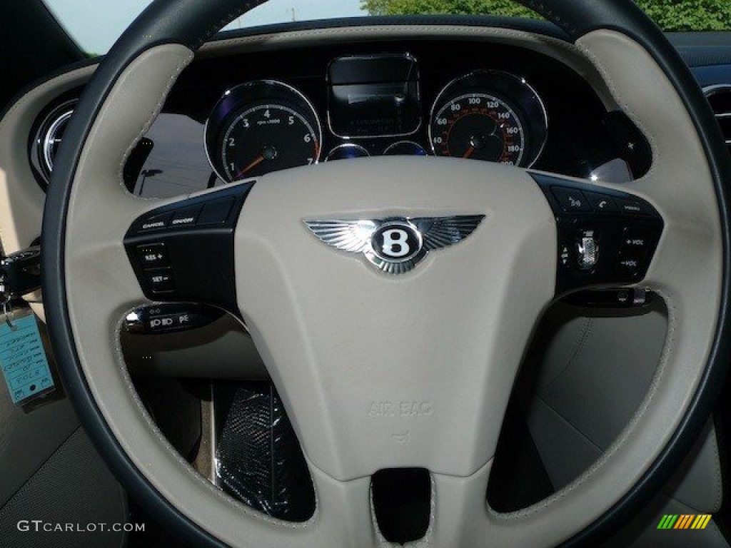 2010 Bentley Continental GTC Standard Continental GTC Model Linen Steering Wheel Photo #66661262