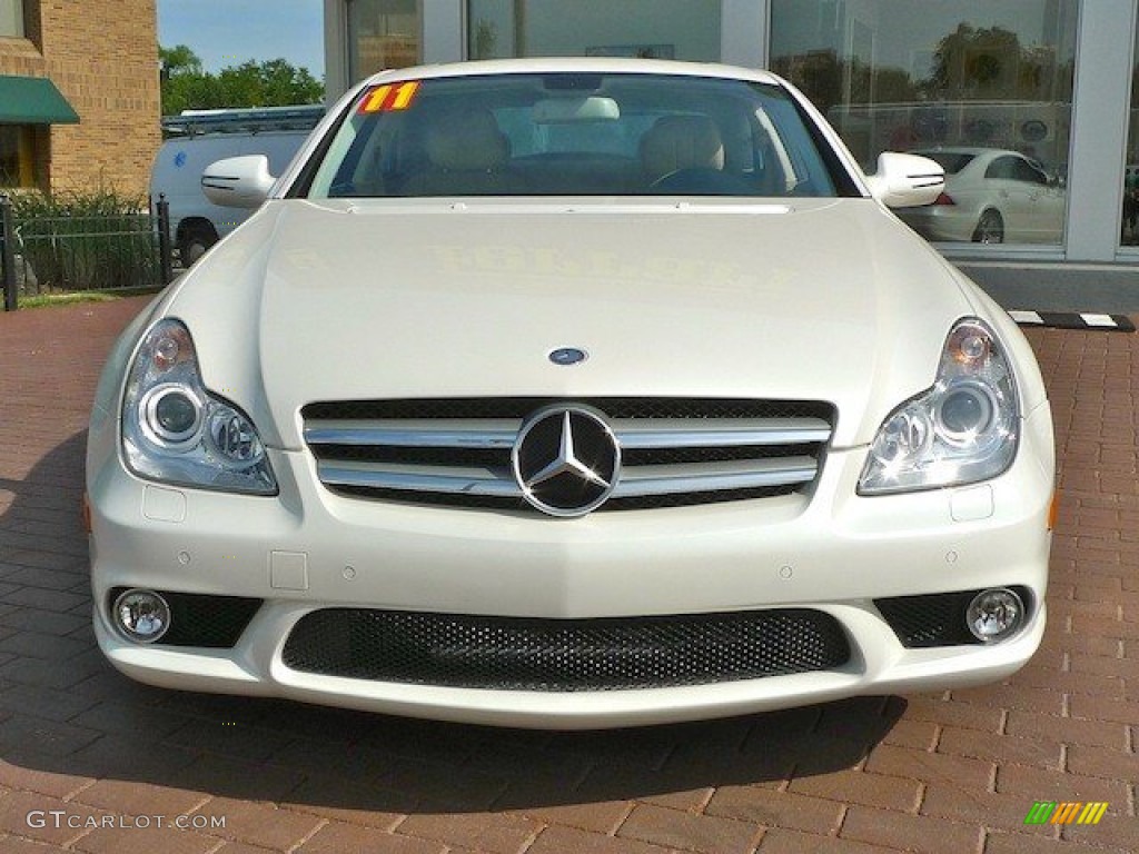 Diamond White Metallic 2011 Mercedes-Benz CLS 550 Exterior Photo #66661497