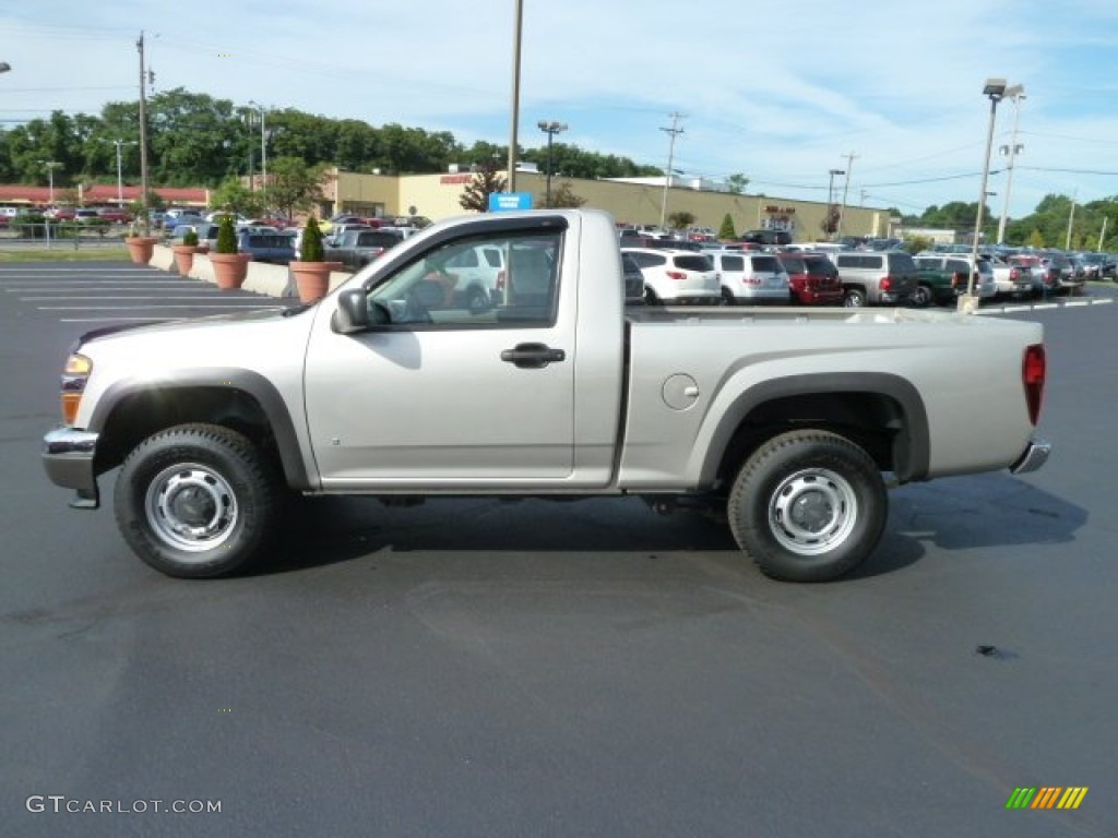 Silver Birch Metallic 2008 Chevrolet Colorado LS Regular Cab 4x4 Exterior Photo #66662486