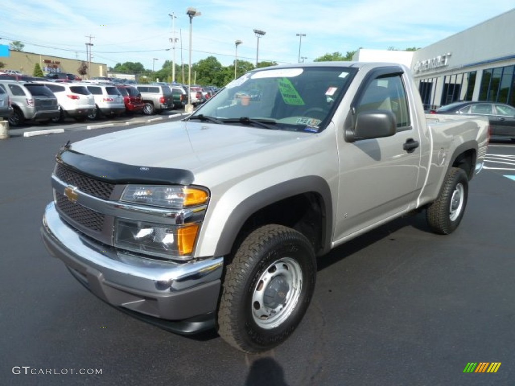 Silver Birch Metallic 2008 Chevrolet Colorado LS Regular Cab 4x4 Exterior Photo #66662494