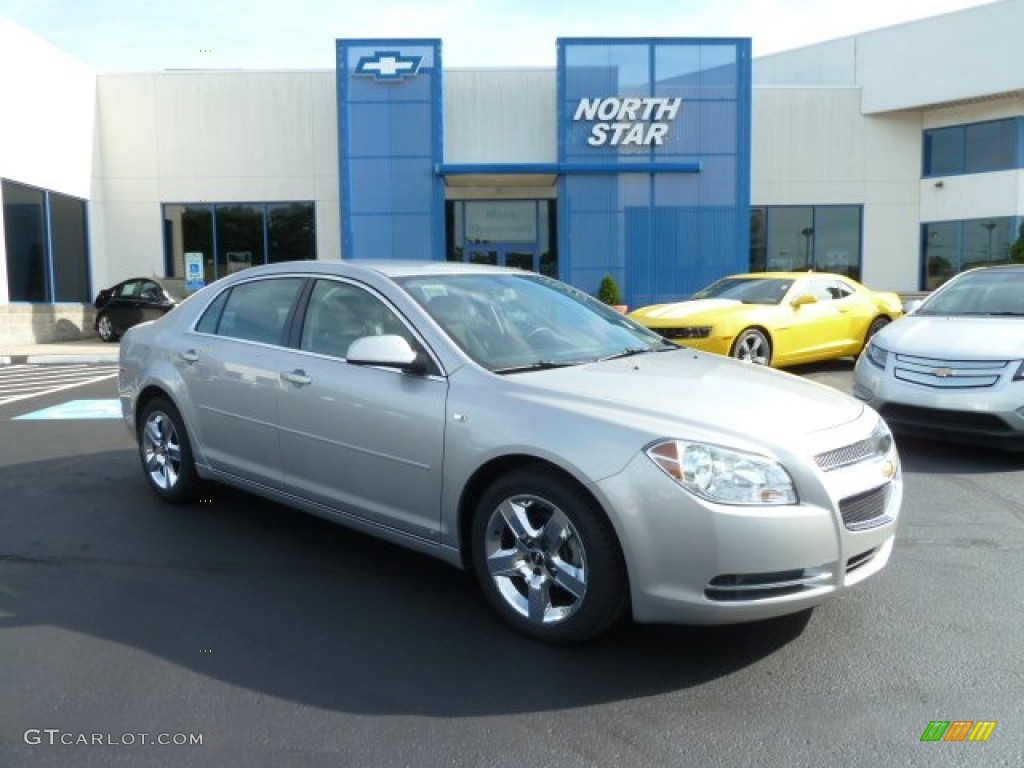 2008 Malibu LT Sedan - Silverstone Metallic / Ebony photo #1