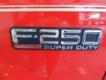 2002 Red Clearcoat Ford F250 Super Duty Lariat SuperCab 4x4  photo #8