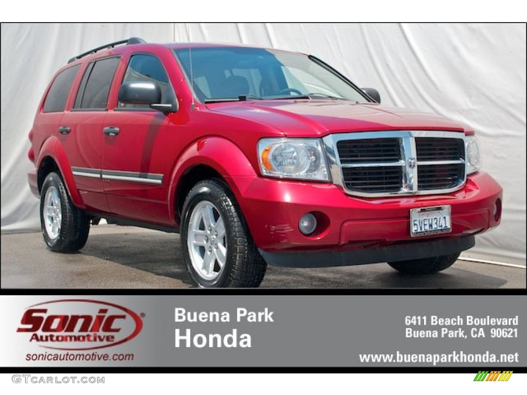 2007 Durango SLT 4x4 - Inferno Red Crystal Pearl / Dark Slate Gray/Light Slate Gray photo #1