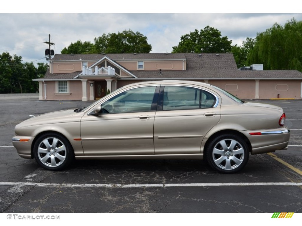 2004 X-Type 3.0 - Topaz Metallic / Champagne photo #4